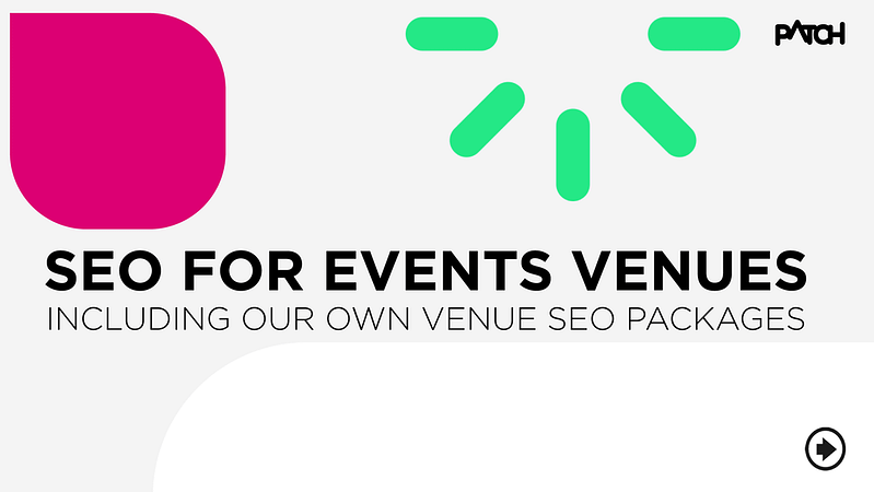 SEO for event venues header image